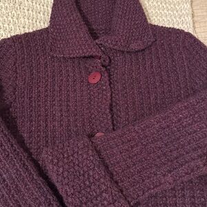 Hand Knit wool cardigan